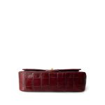 Vintage Red Alligator Double Flap Gold Hardware - Image 6