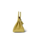Birkin 25 Jaune Poussin Togo Palladium Plated W Stamp - Image 11