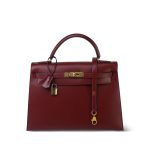 Kelly Sellier 32 Rouge Box Calfskin Gold Plated (W) Stamp