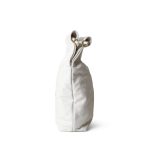 23C White Calfskin Quilted 22 Hobo Bag Small Aged Gold Hardware - Image 3