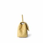 22P Light Yellow Caviar Quilted Coco Handle Small (Old Mini) Light Gold Hardware - Image 4