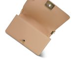 19S Beige Calfskin Quilted Top Handle Boy Bag Old Medium Light Gold Hardware - Image 10