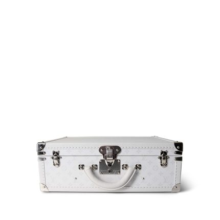 Louis Vuitton Bisten 50 Optic White Monogram Canvas Taigarama Trunk