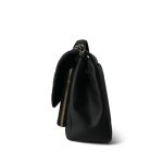 Black Caviar Quilted Business Affinity Large Flap Light Gold Hardware - Image 2