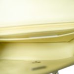 24C Light Yellow Lambskin Quilted Mini Rectangular Flap Silver Hardware - Image 11
