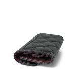 21K Black Caviar Quilted Classic Flap Key Holder SHW - Image 2