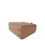 Nude/ Rose Lady Dior Patent Cannage Small - Image 10