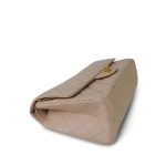 18A Beige Crumpled Calfskin Quilted Reissue 2.55 225 Aged Gold Hardware - Image 9