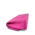 22K Pink Caviar Quilted Classic Flap Medium Light Gold Hardware - Image 9
