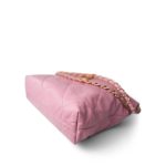 Light Pink Calfskin Quilted 22 Hobo Bag Small - Image 7