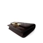 Golden Class Burgundy Quilted Patent Wallet On Chain LGHW - Image 6