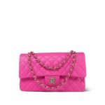 22K Pink Caviar Quilted Classic Flap Medium Light Gold Hardware - Image 13