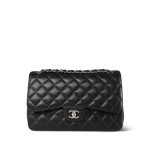 Black Caviar Quilted Classic Flap Jumbo SHW