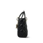 Mini Lady Dior Bag Black Lambskin Cannage - Image 8