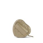 22S CC In Love Metallic Gold Lambskin Heart Zipped Belt Bag LGHW - Image 3