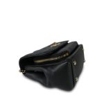 Black Caviar Quilted Business Affinity Flap Light Gold Hardware - Image 5