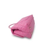 Light Pink Caviar Quilted Lizard Embossed Coco Handle  Small LGHW - Image 9