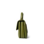 Dark Green Lambskin Quilted Trendy CC Small Light Gold Hardware - Image 3