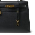 Kelly 28 Sellier Black Epsom Gold Plated A Stamp - Image 5