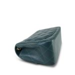 Dark Green Lambskin Quilted Mini Square Flap LGHW - Image 6