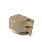 22S CC In Love Metallic Gold Lambskin Heart Zipped Belt Bag LGHW - Image 7