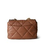 Caramel Lambskin Quilted Large 19 Flap MHW - Image 4