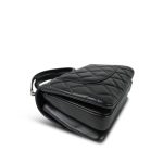 21S Black Lambskin Quilted Small Trendy CC Light Gold Hardware - Image 12