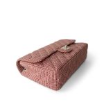 Vintage Gingham Red Medium Single Flap Bag - Image 11