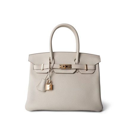 Birkin 30 Craie Veau Togo Rose Gold Plated Y Stamp