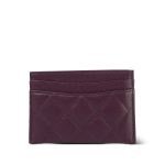 Burgundy Caviar Quilted Classic Card Holder LGHW - Image 2