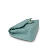 20C Tiffany Blue Caviar Quilted Classic Flap Medium LGHW - Image 7