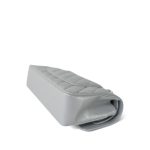 23P Silver Metallic Lambskin Quilted Classic Flap Medium SHW - Image 10