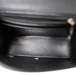 Charcoal Caviar Quilted Mini Square Flap Silver Hardware - Image 9