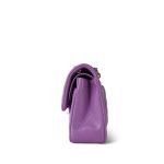 22S Purple Caviar Quilted Classic Flap Small Light Gold Hardware - Image 3