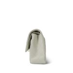 24S Light Grey Caviar Quilted Classic Flap Medium LGHW - Image 2