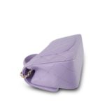 24P Violet/Light Purple Lambskin Quilted Mini Top Handle Light Gold Hardware - Image 10