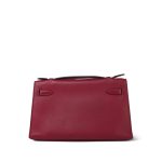 Kelly Pochette Rouge Grenat Swift Gold Plated X Stamp - Image 4
