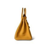 Birkin 25 Jaune Ambre Togo Palladium Plated Z Stamp - Image 3