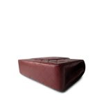 Burgundy / Wine Lambskin Quilted Classic Flap Medium Gold Hardware - Image 9