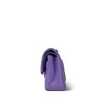 20S Purple Caviar Quilted Classic Flap Small Light Gold Hardware - Image 3