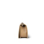22S Beige Chevron Caviar Quilted Boy Bag Medium Light Gold Hardware - Image 3
