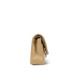 Beige Lambskin Quilted Medium Classic Flap GHW - Image 4