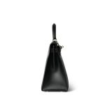 Kelly Sellier 28 Black Box Calfskin Gold Plated V Circle Stamp - Image 13