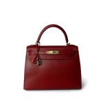 Kelly Sellier 28 Rouge Garange Courchevel Gold Plated G Square Stamp - Image 4