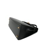 Kelly 28 Sellier Black Box Calfskin Gold Plated Z Circle Stamp - Image 13