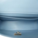 Light Blue Lambskin Quilted Mini Rectangular Flap LGHW - Image 10