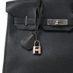 Birkin 30 Black Togo Palladium Plated A Stamp - Image 2
