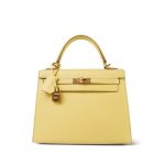 Kelly Sellier 25 Jaune Poussin Epsom Gold Plated Z Stamp - Image 3