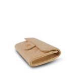 Beige Caviar Quilted Classic Flap Card Holder Gold Hardware - Image 6