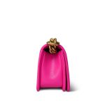 24C Pink Caviar Chevron Quilted Boy Bag Small Aged Gold Hardware m - Image 5